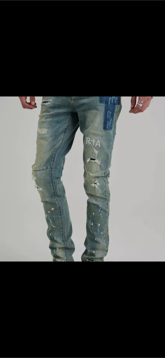 RTA Distressed Denim Jeans