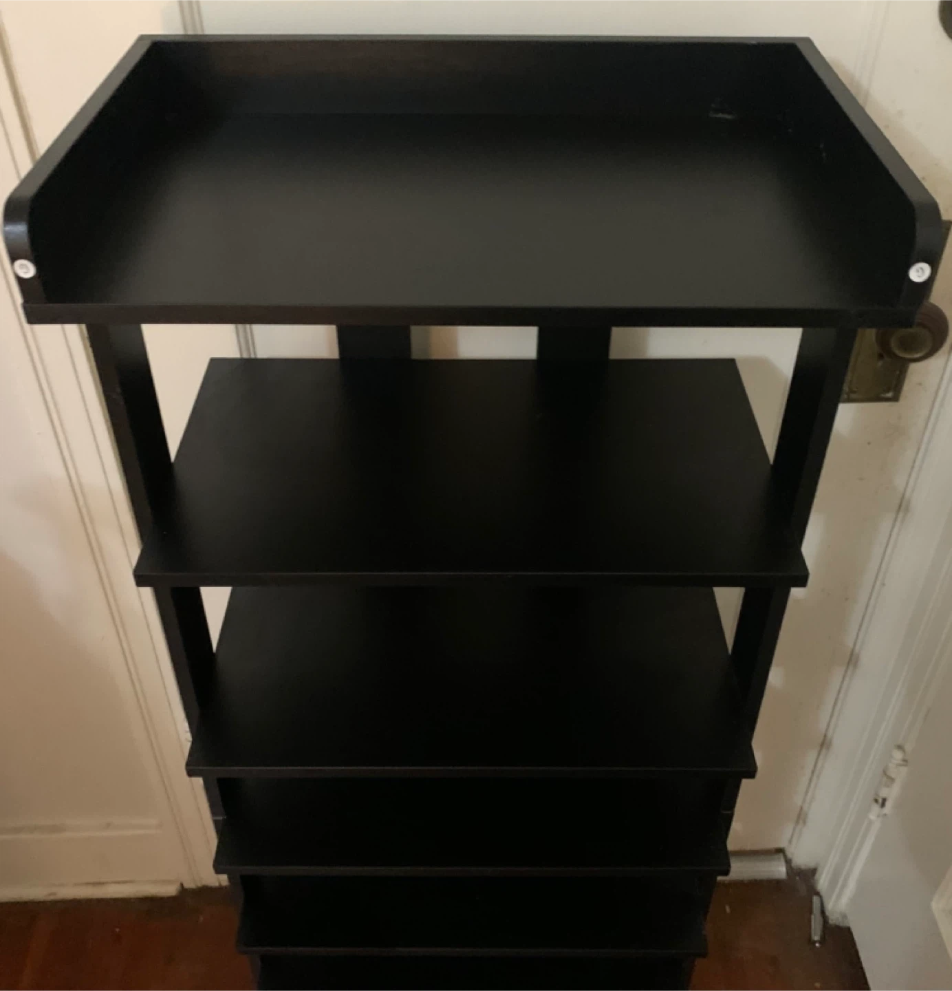 Black Wooden Shoe Rack - photo 2