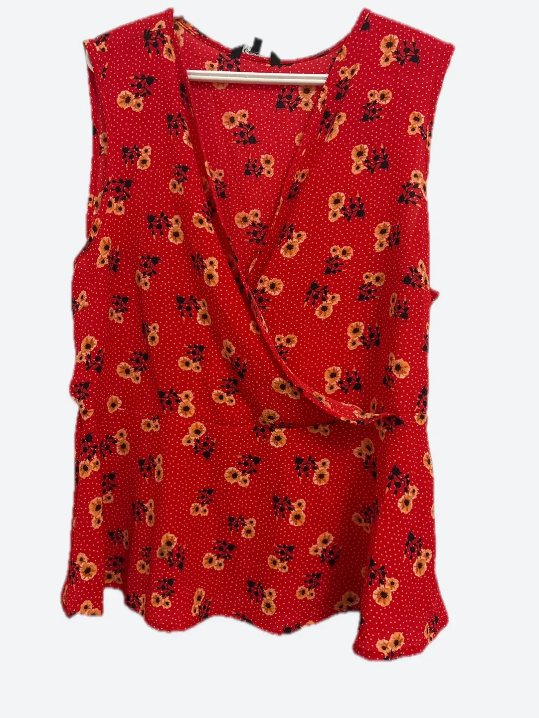 Floral Sleeveless Blouse