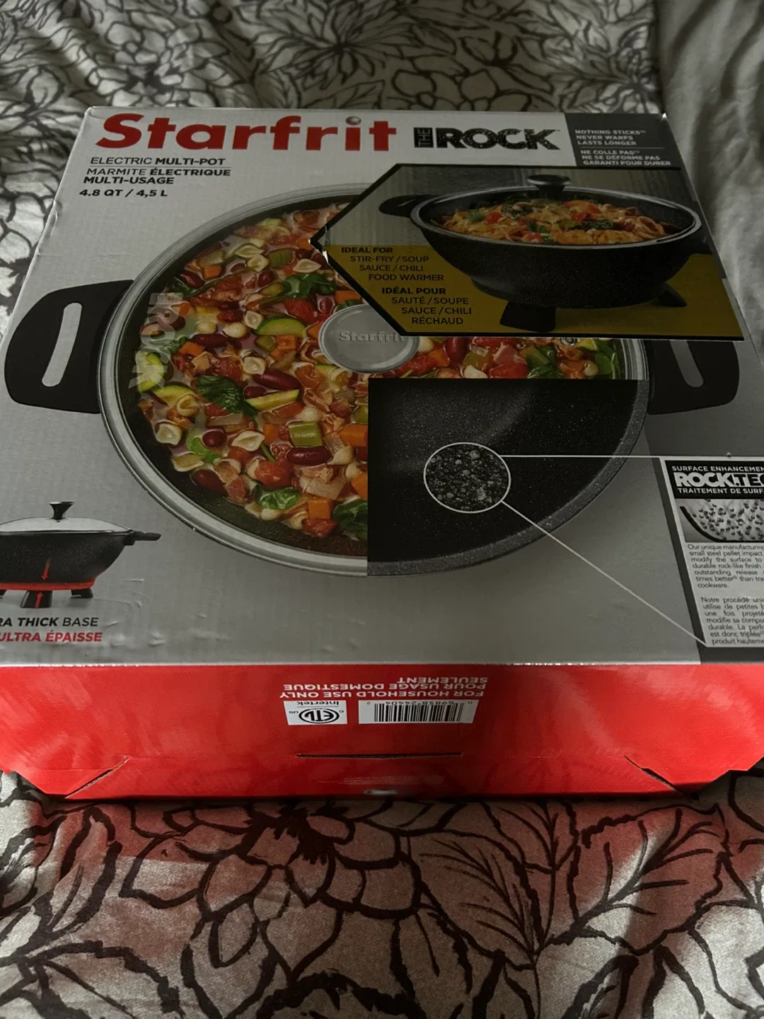 New Starfrit Rock Electric Multi-Pot 4.8 QT