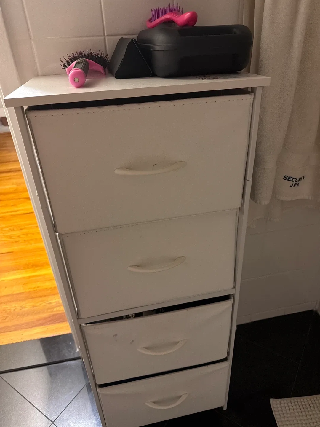 White 4-Drawer Storage Unit