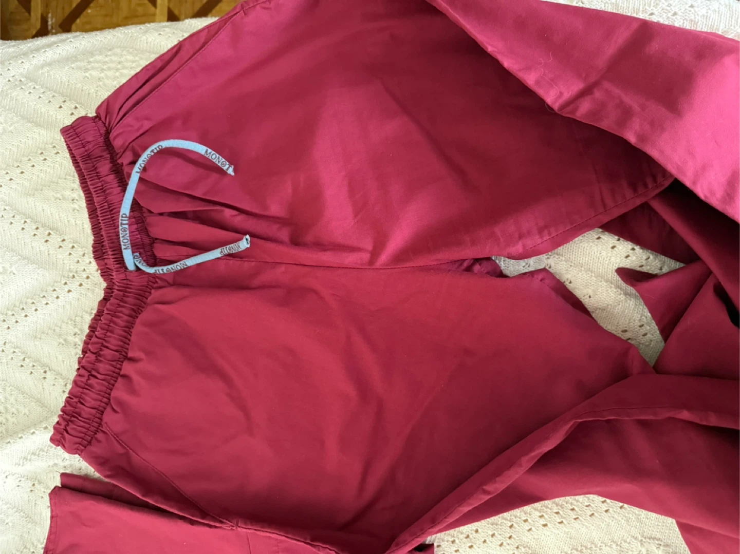 Monotip Maroon Scrub Set - Size S - photo 4