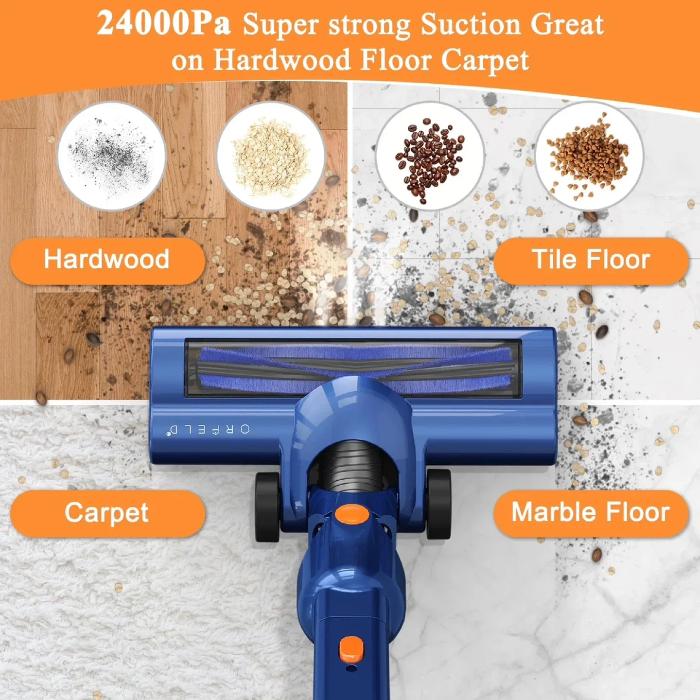 Orfeld Cordless Vacuum - Ultralight & Easy to Clean image indicator(4)