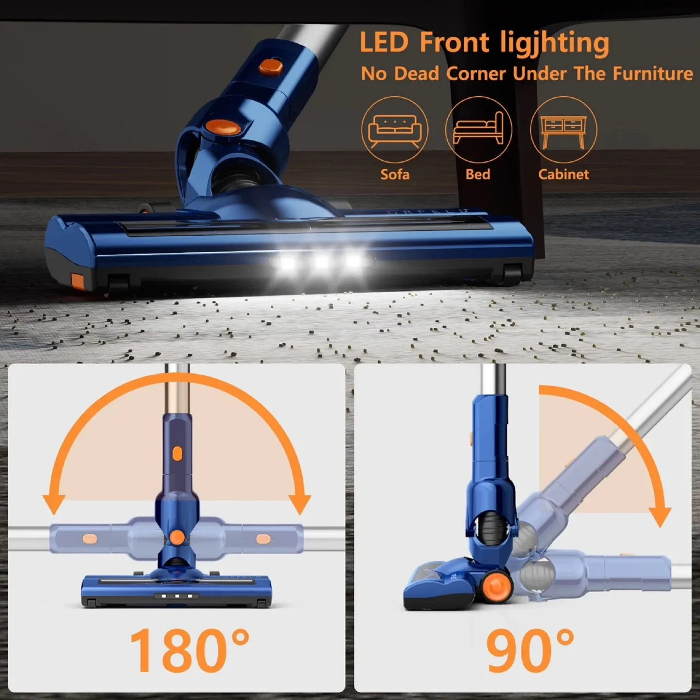 Orfeld Cordless Vacuum - Ultralight & Easy to Clean image indicator(8)