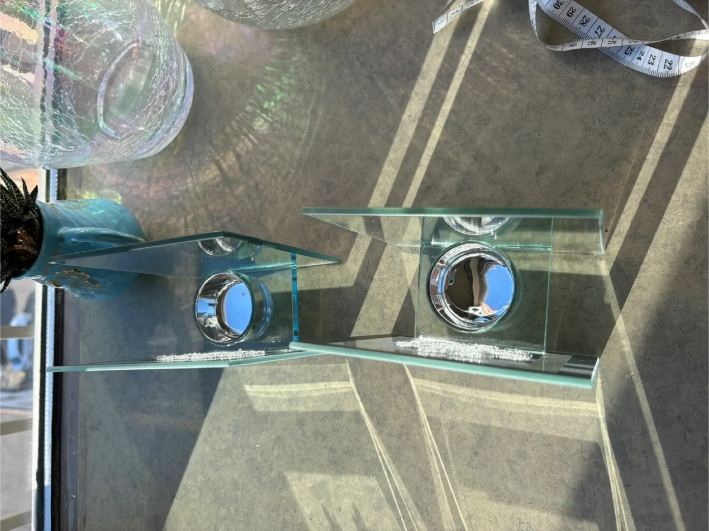 Set of 3 Snowflake Mirror Tealight Holder image indicator(4)