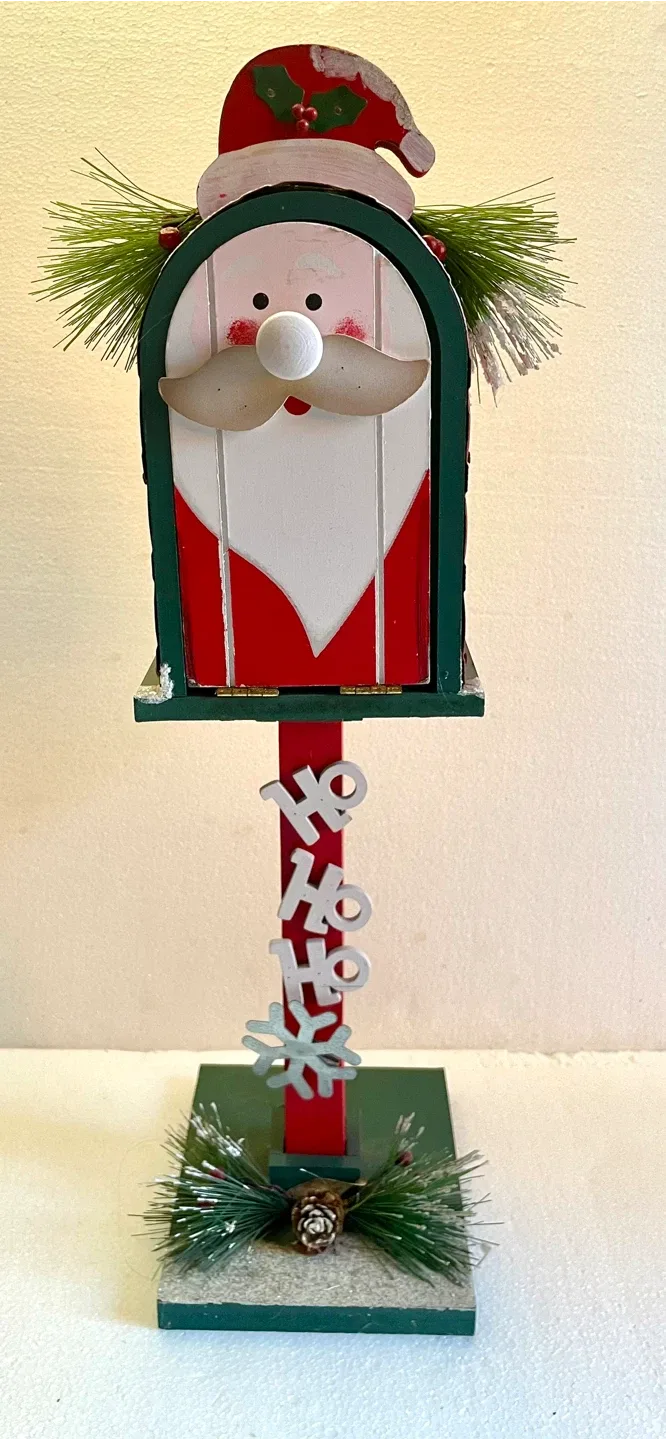 23” Tall Christmas Mailbox Decoration Porch Decor  $10