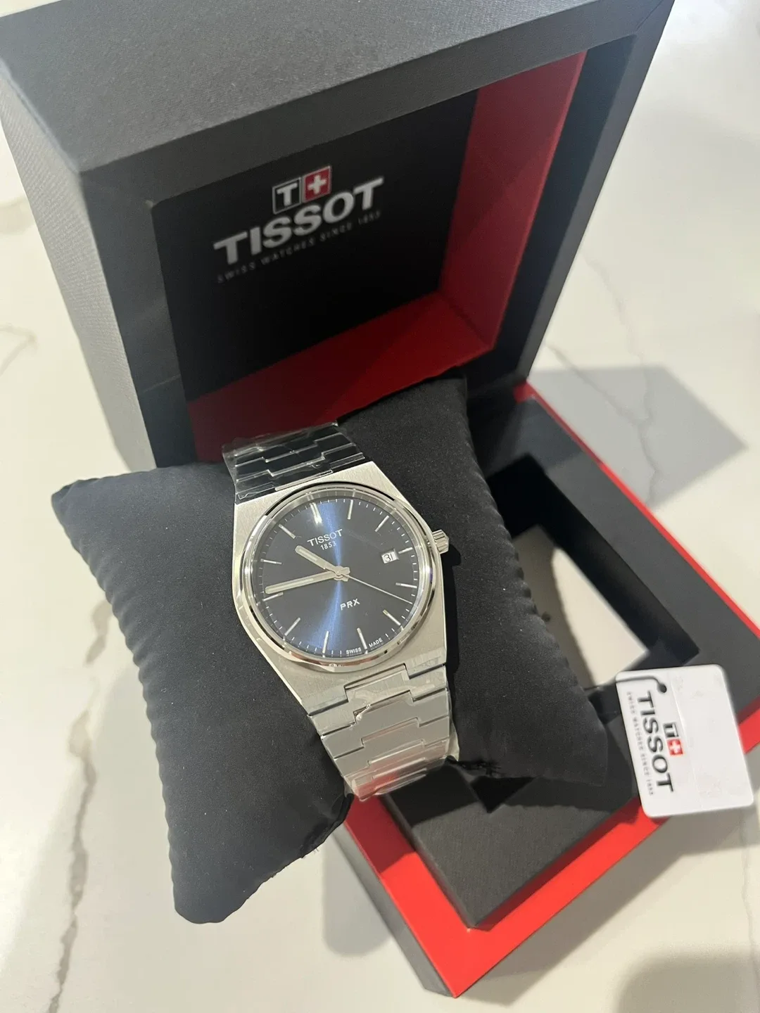 Tissot PRX Blue 40mm Dial Watch - Brand New! image indicator(2)