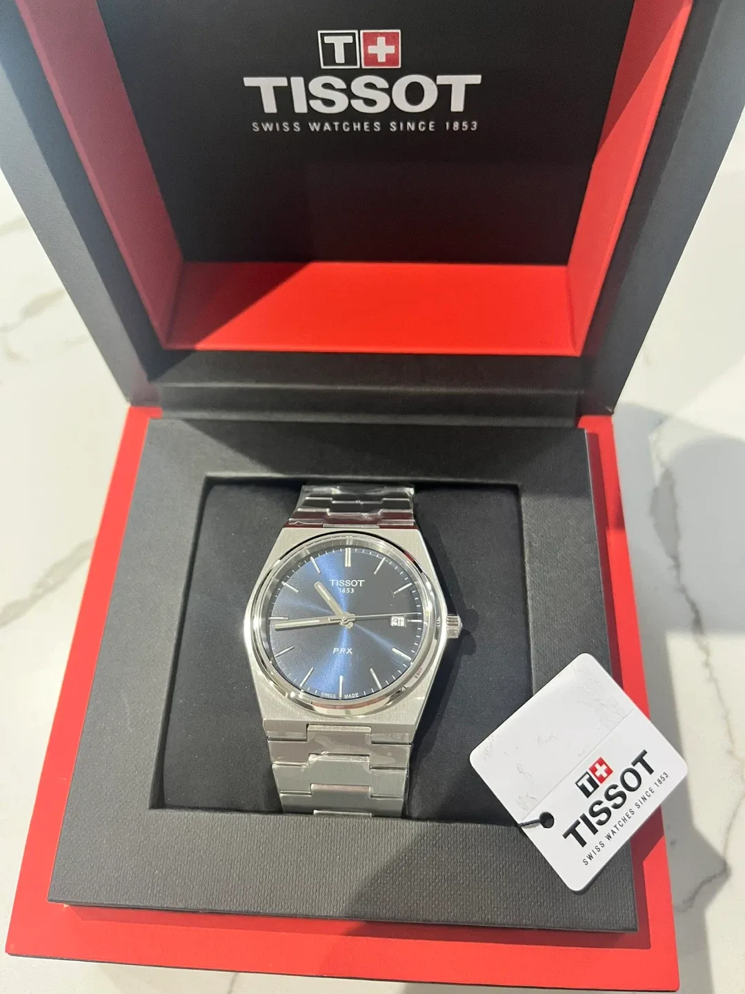 Tissot PRX Blue 40mm Dial Watch - Brand New! image indicator(4)