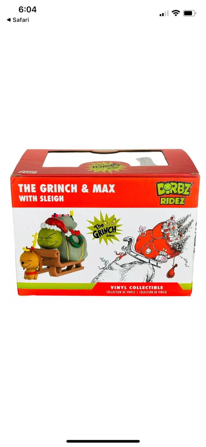 NIB FUNKO Dorbz Ridez Grinch, Max & Sleigh Figures image indicator(3)