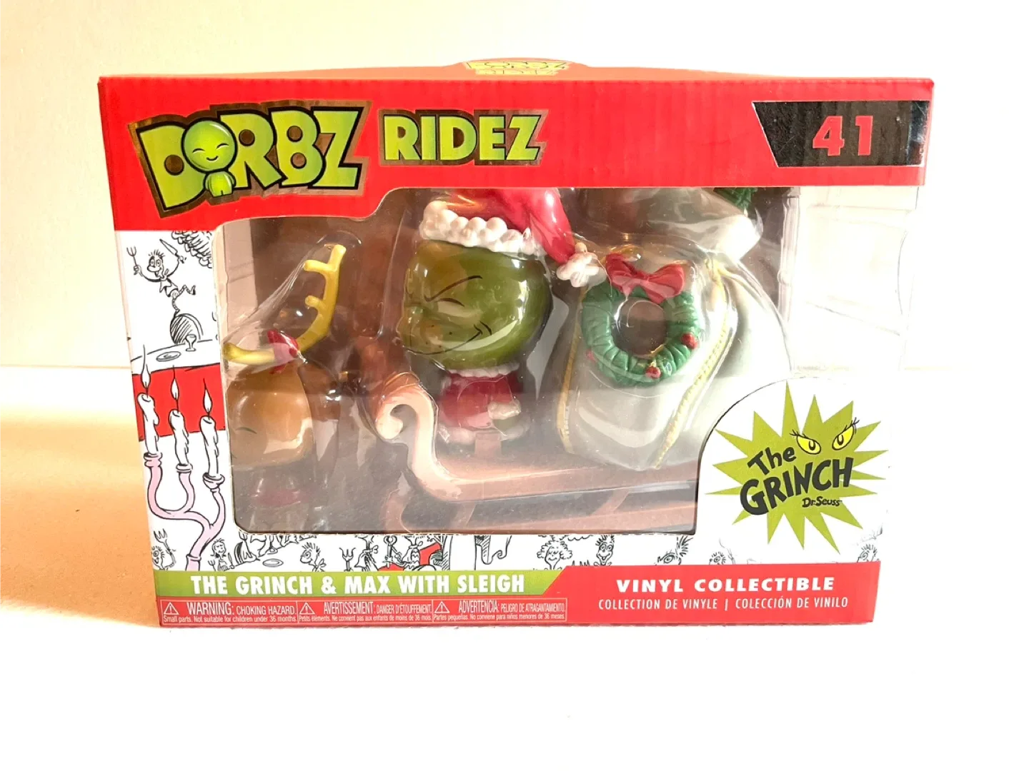 NIB FUNKO Dorbz Ridez Grinch, Max & Sleigh Figures image indicator(4)