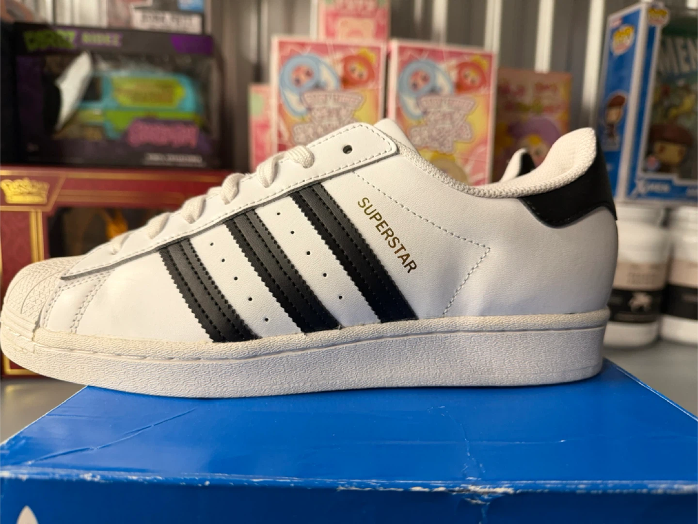 Adidas Superstar White/Core Black, Size 8.5 - photo 4