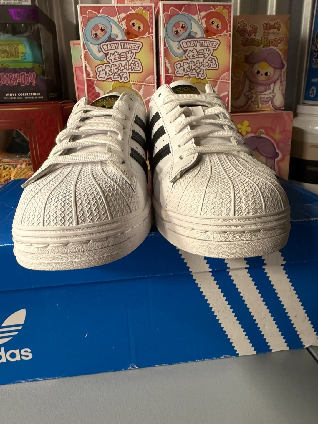 Adidas Superstar White/Core Black, Size 8.5 - photo 3