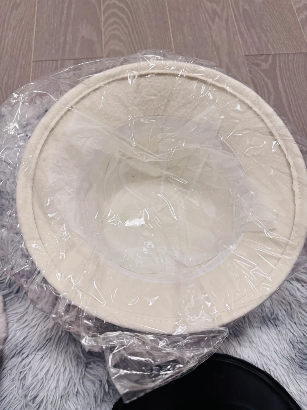 Cream Cloche Hat with Black Ribbon - New image indicator(4)