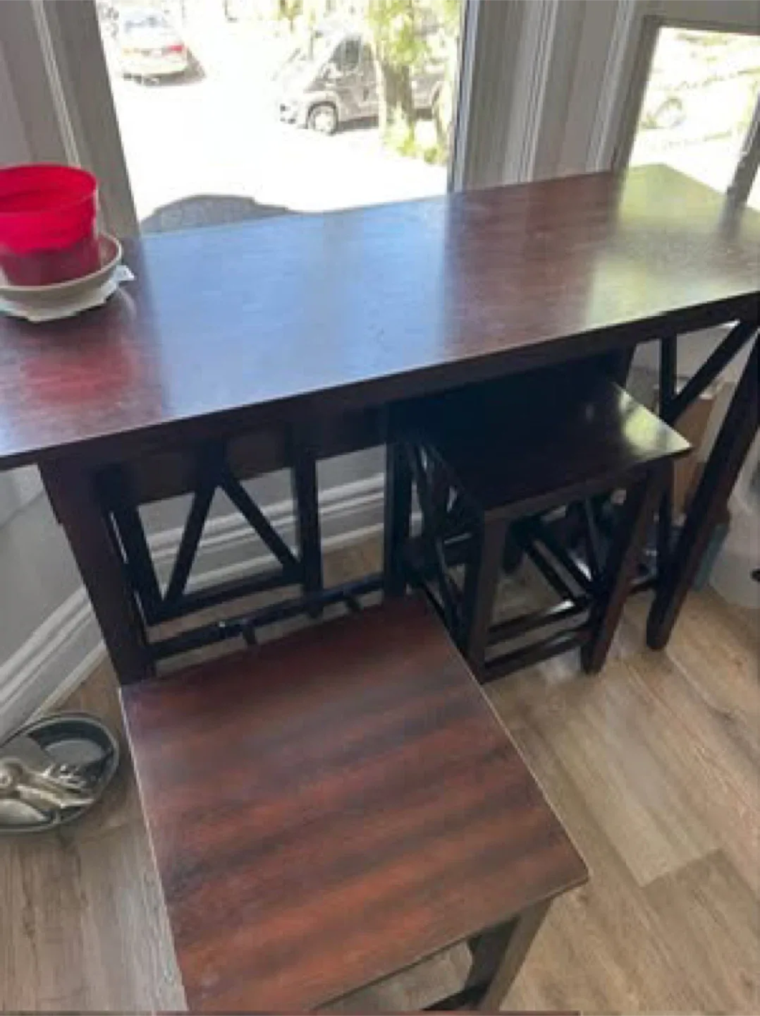 Bar Height Table and Two Stools