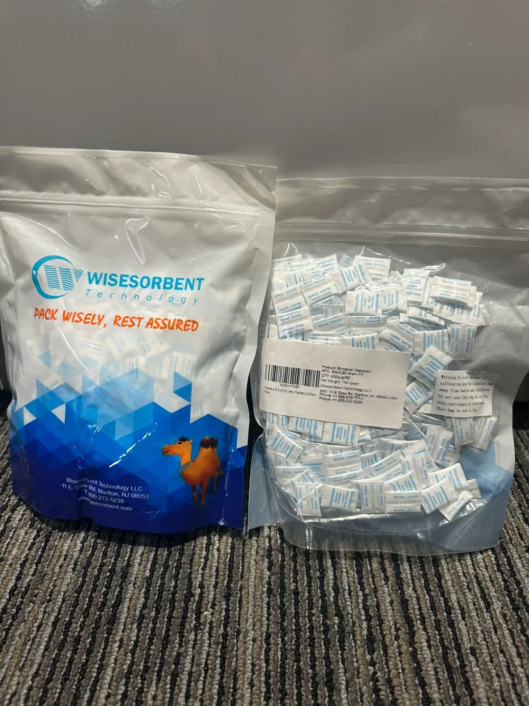 Wisesorbent Silica Gel Desiccant 800 Packs