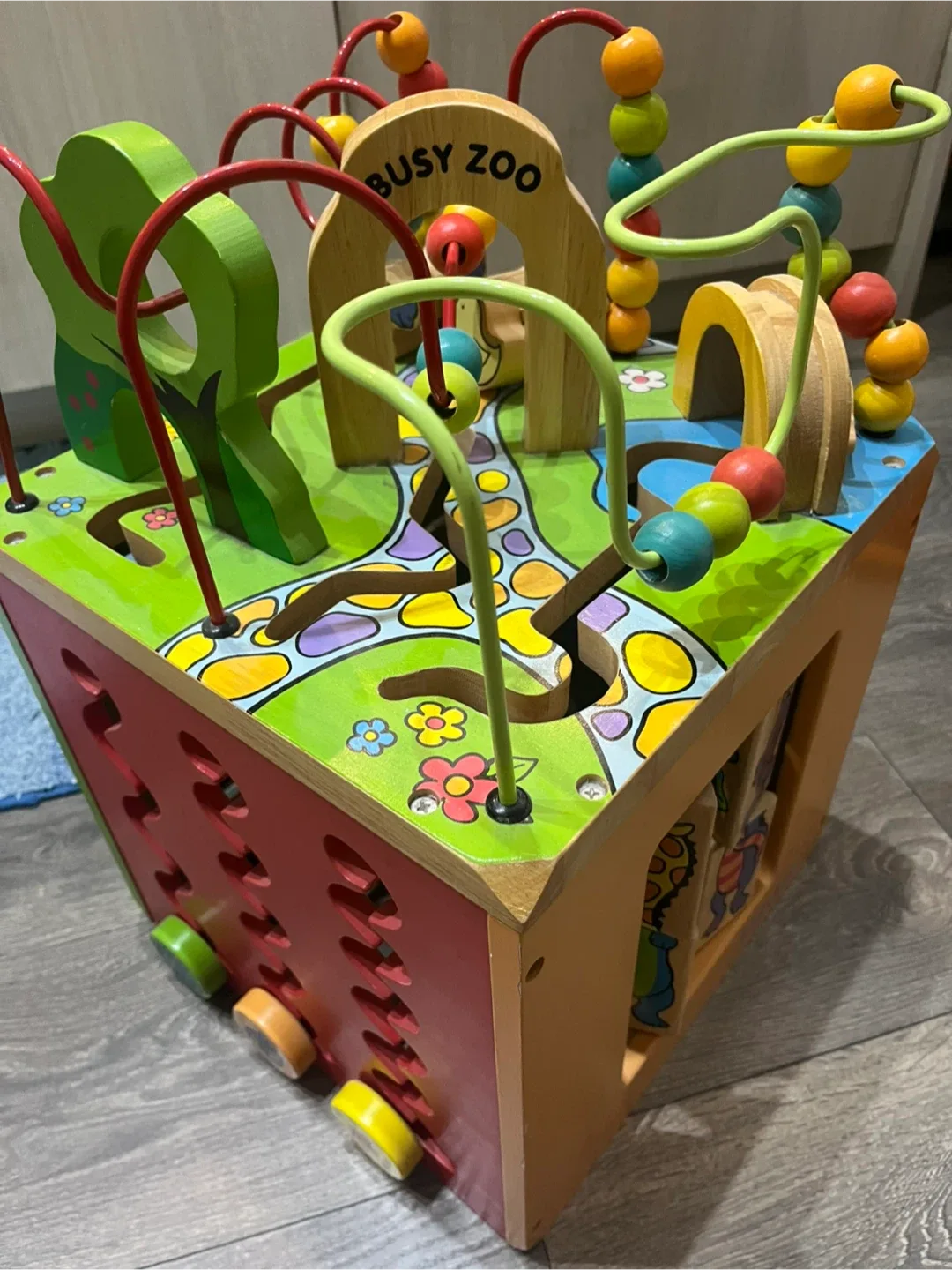 Busy Zoo Activity Cube