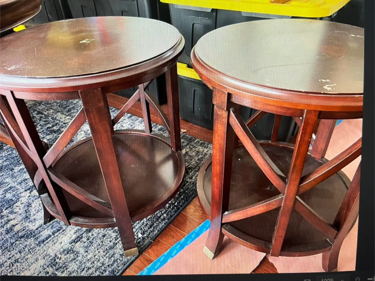 Bombay Company Round End Tables - Set of 2
