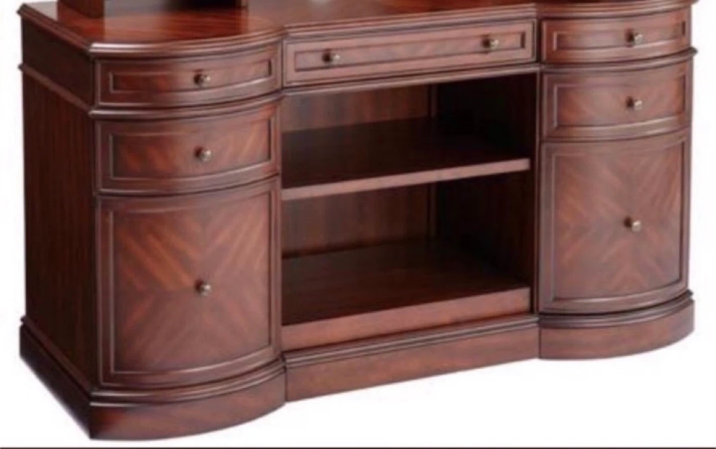 Wooden Computer Desk with Storage - photo 2