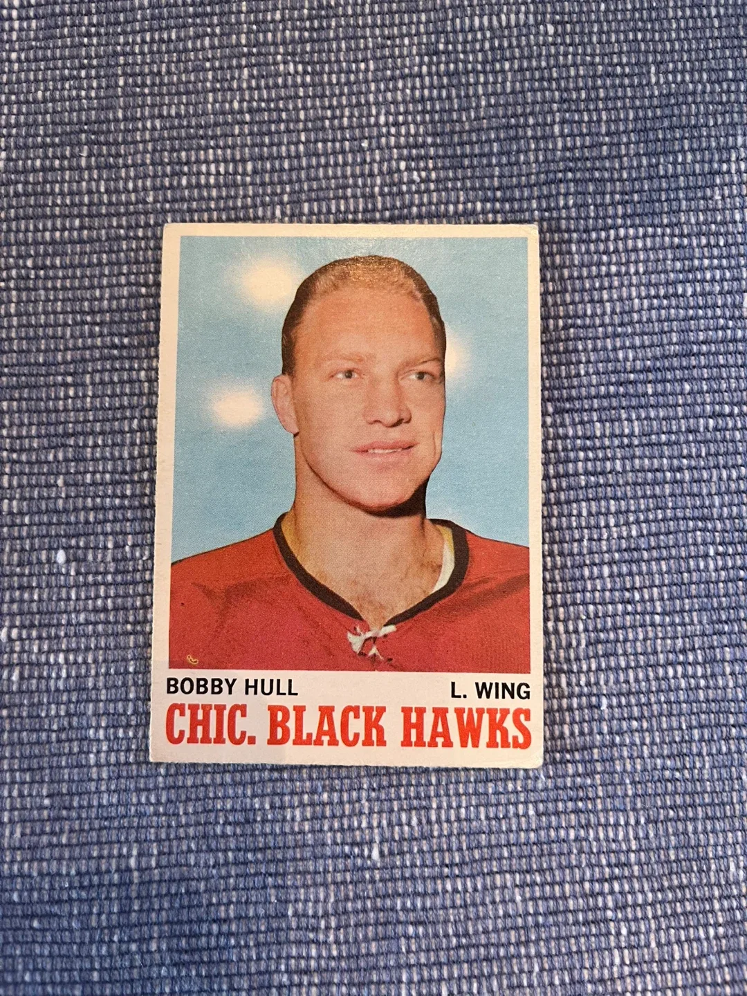 BOBBY HULL 1970, O-PEE-CHEE, #15 Chicago Black Hawks Hockey Card