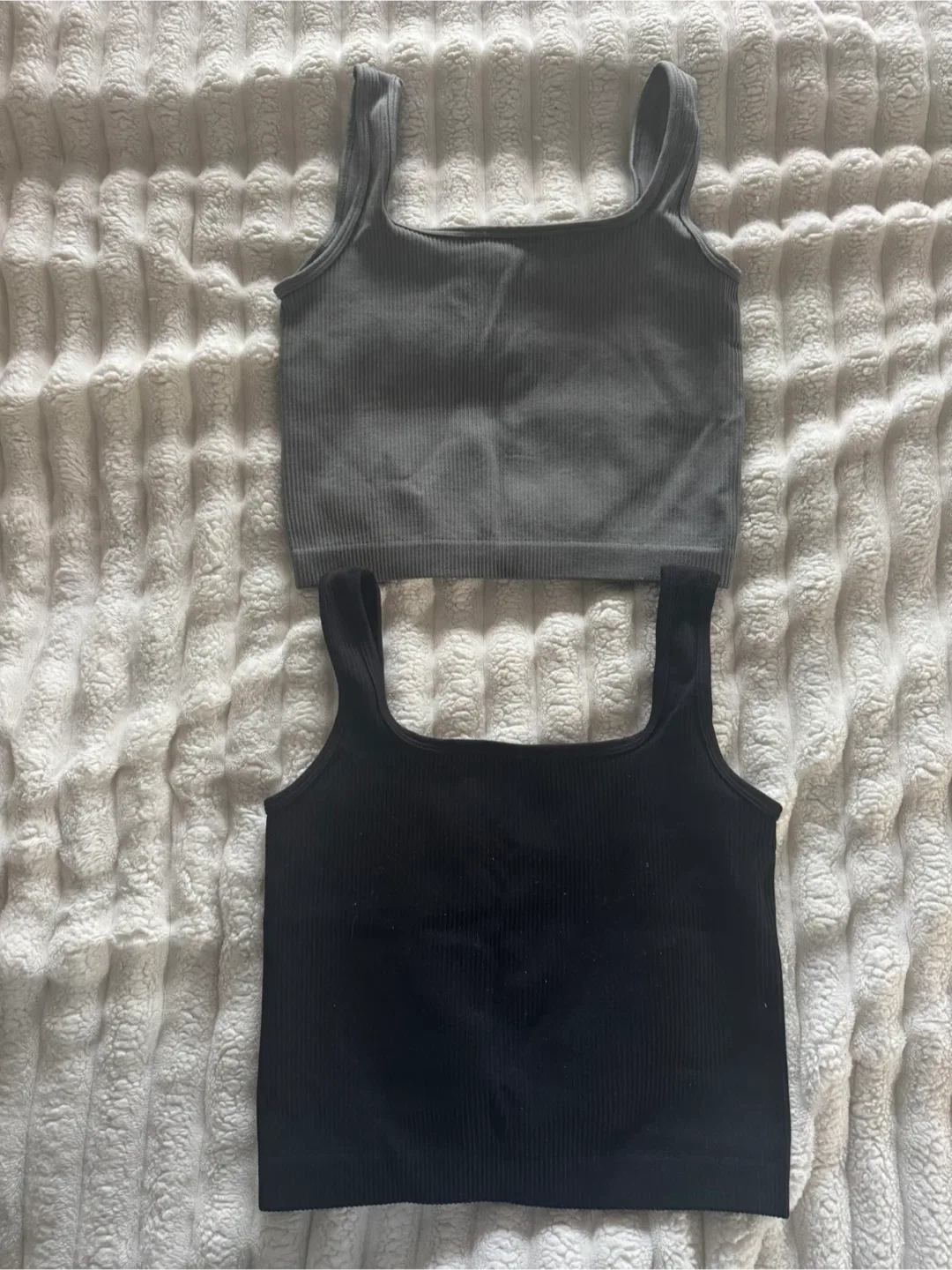 Ribbed Crop Tank Tops