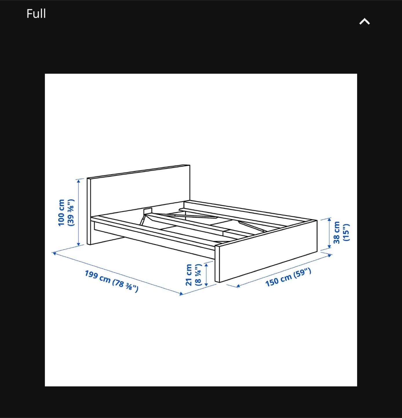 Malm IKEA Full bed frame and mattress image indicator(2)