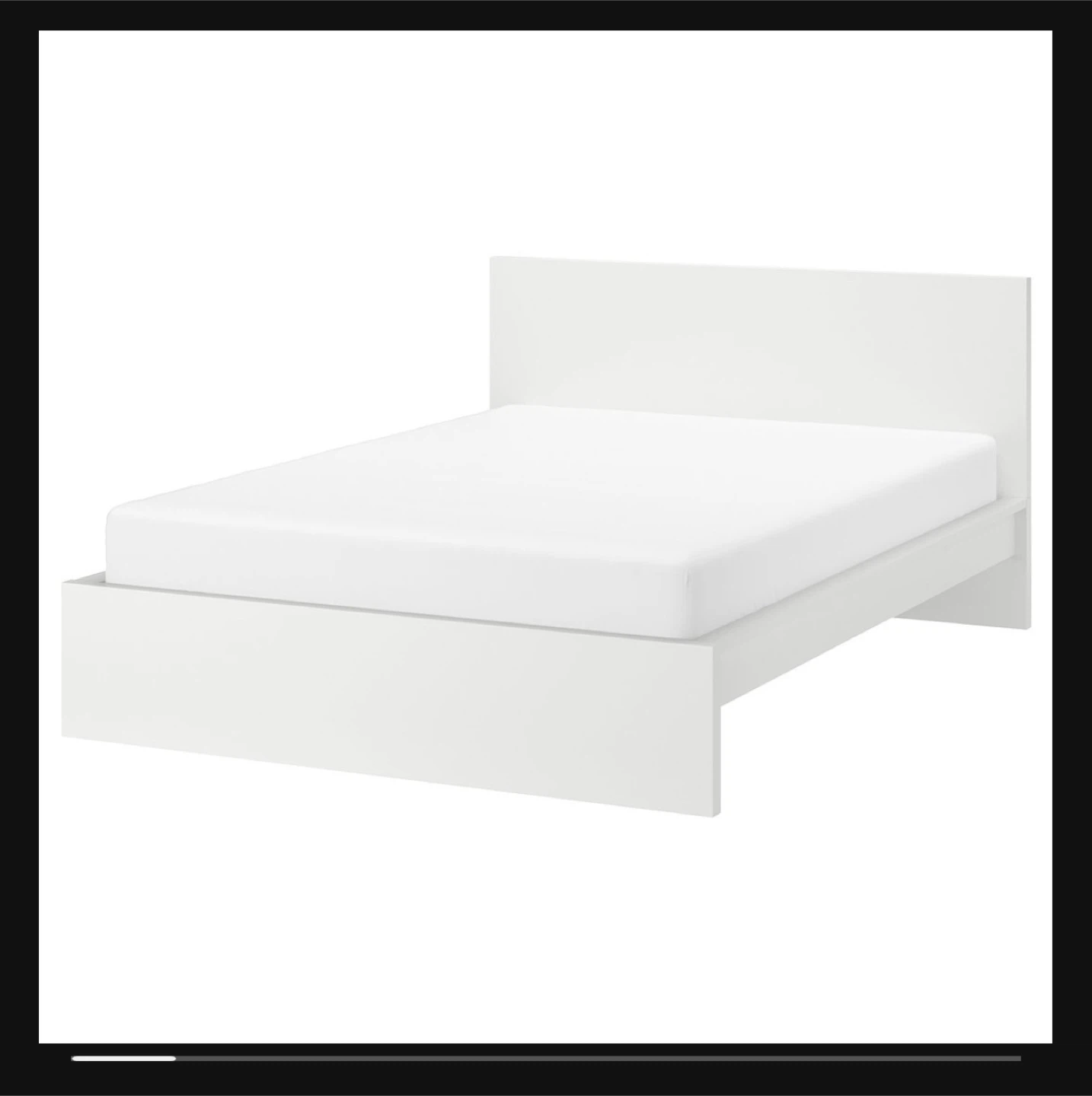 Malm IKEA Full bed frame and mattress