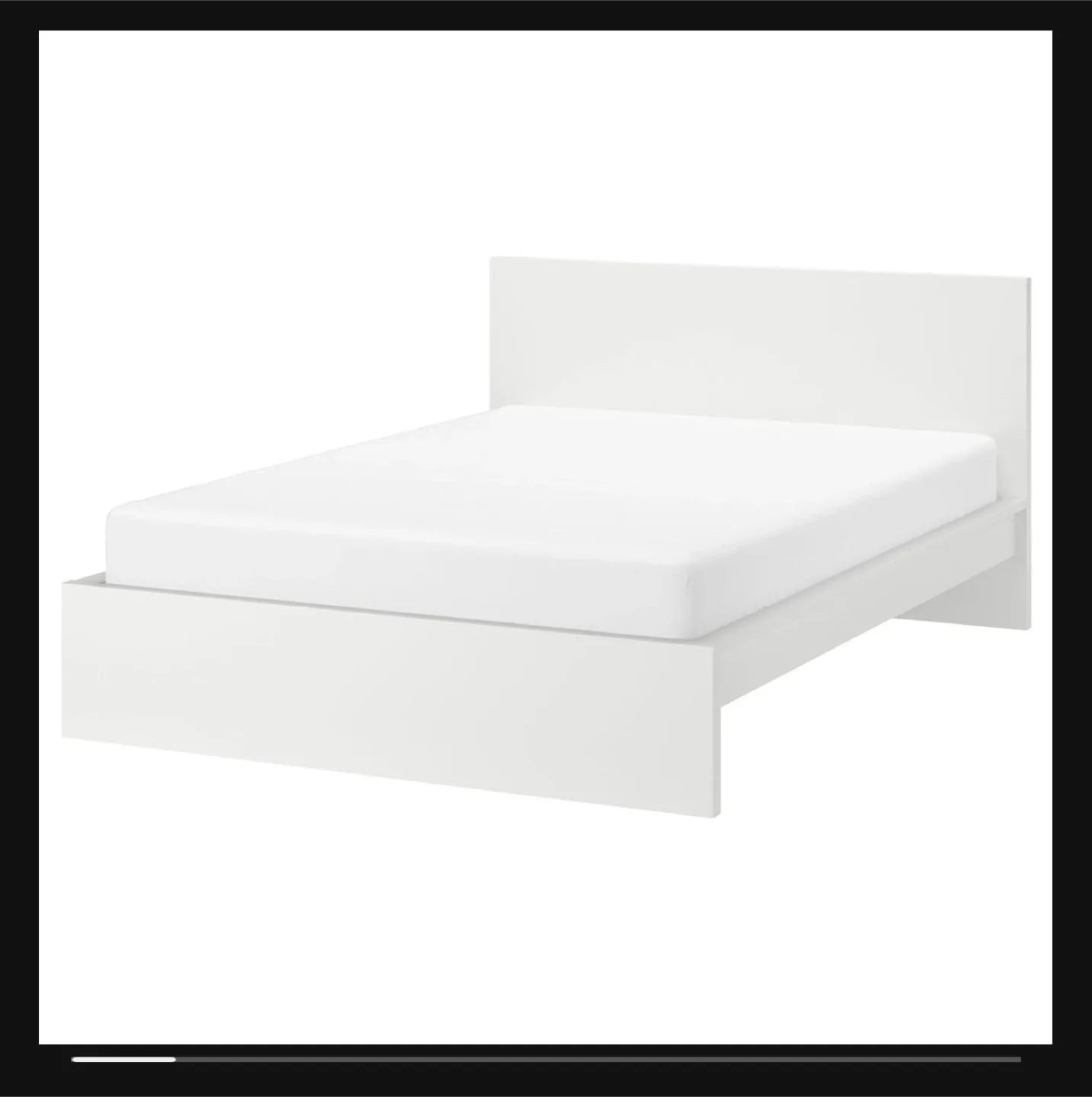 Malm IKEA Full bed frame and mattress