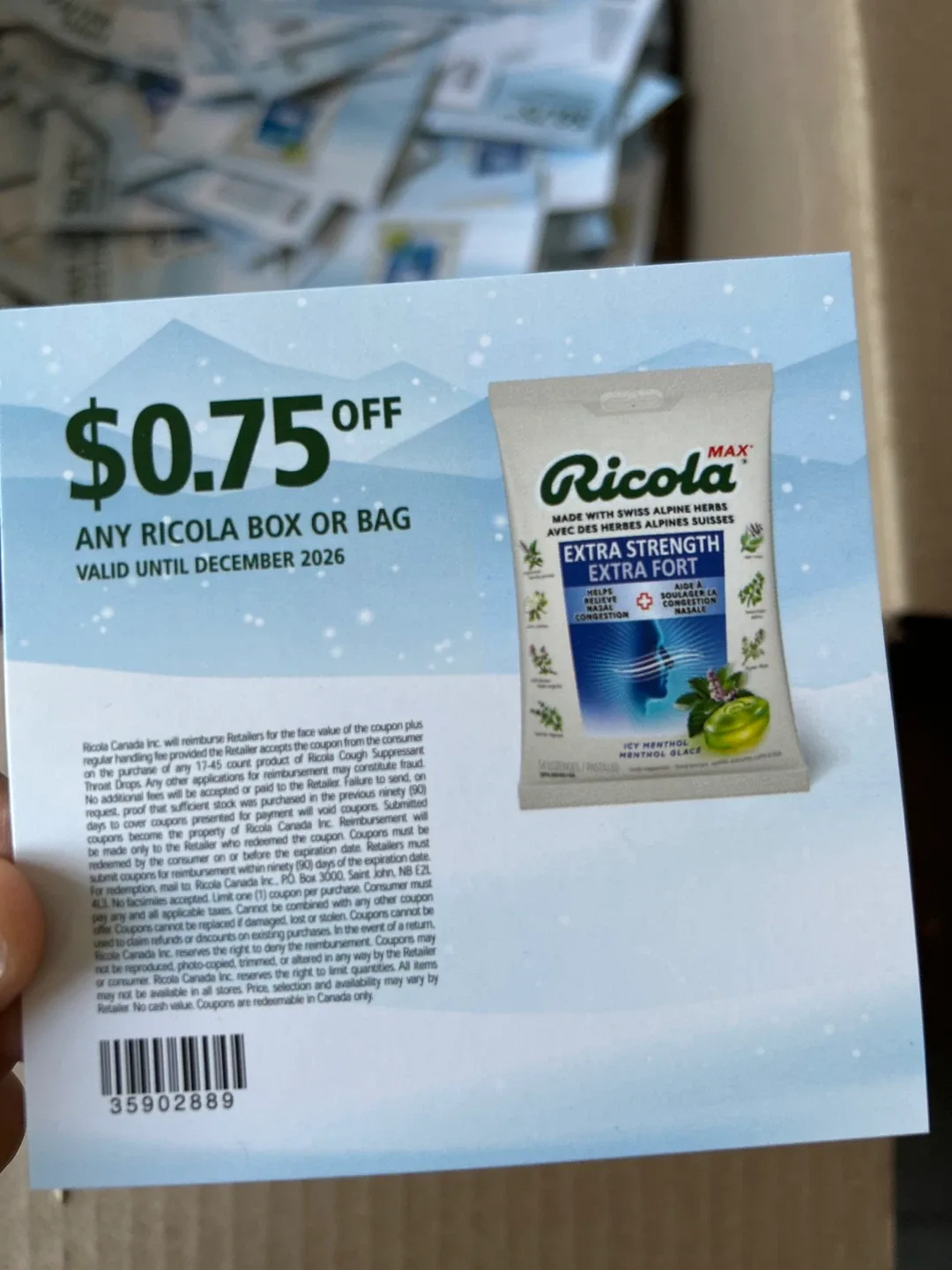 Ricola $0.75 Off Coupon - Exp Dec 2026 image indicator(2)