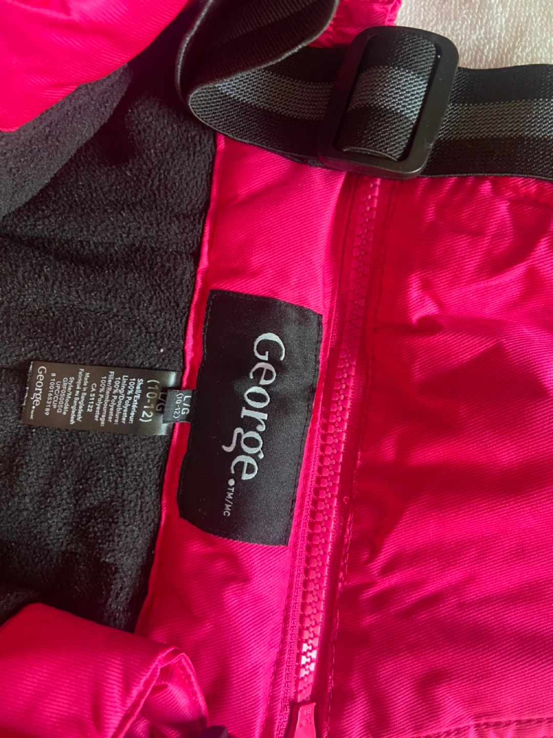George Kids' Snow Pants - Size 10-12 - Hot Pink - photo 2