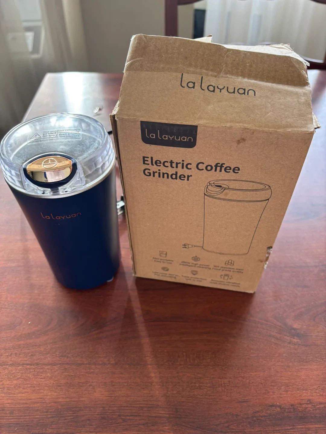 La Layuan Electric Coffee Grinder