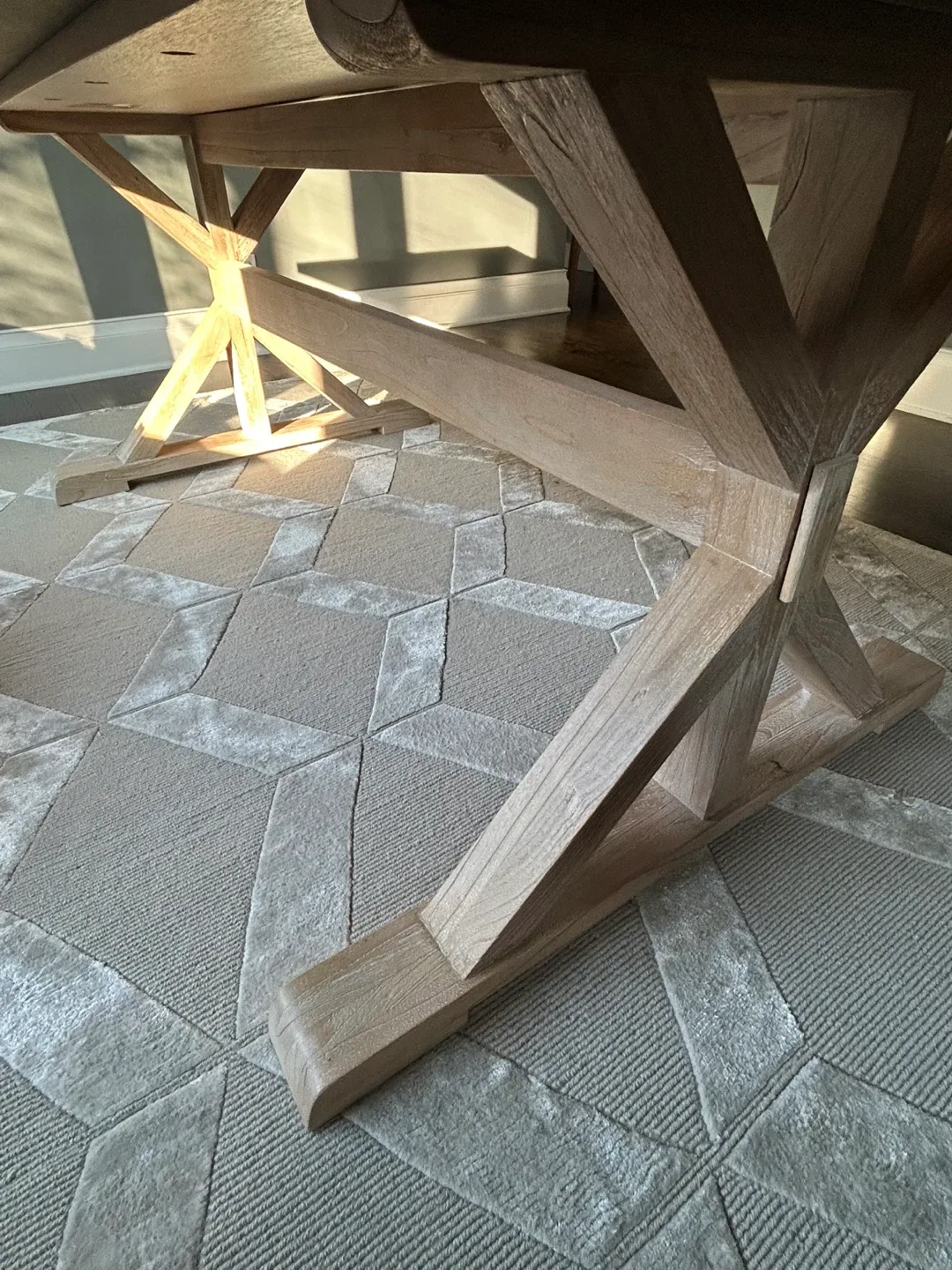 Hammered Metal Dining Table image indicator(8)