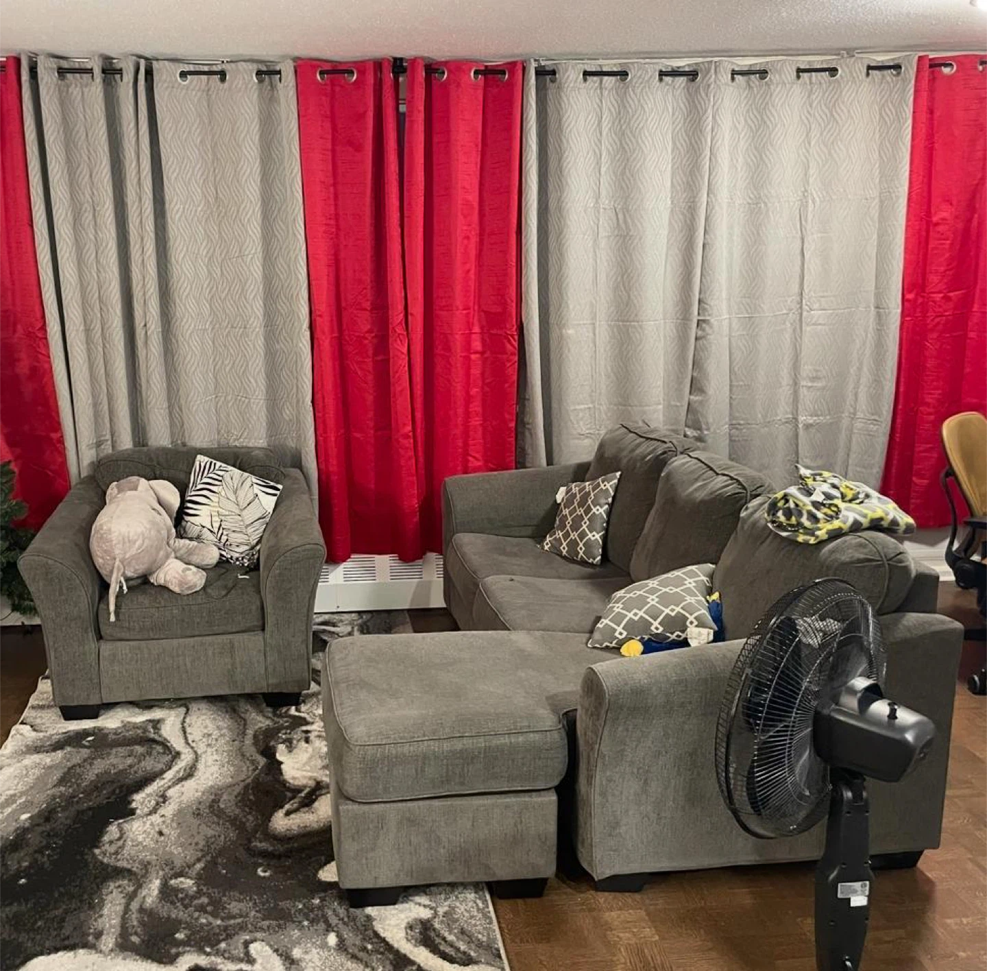 Grey Armchair set