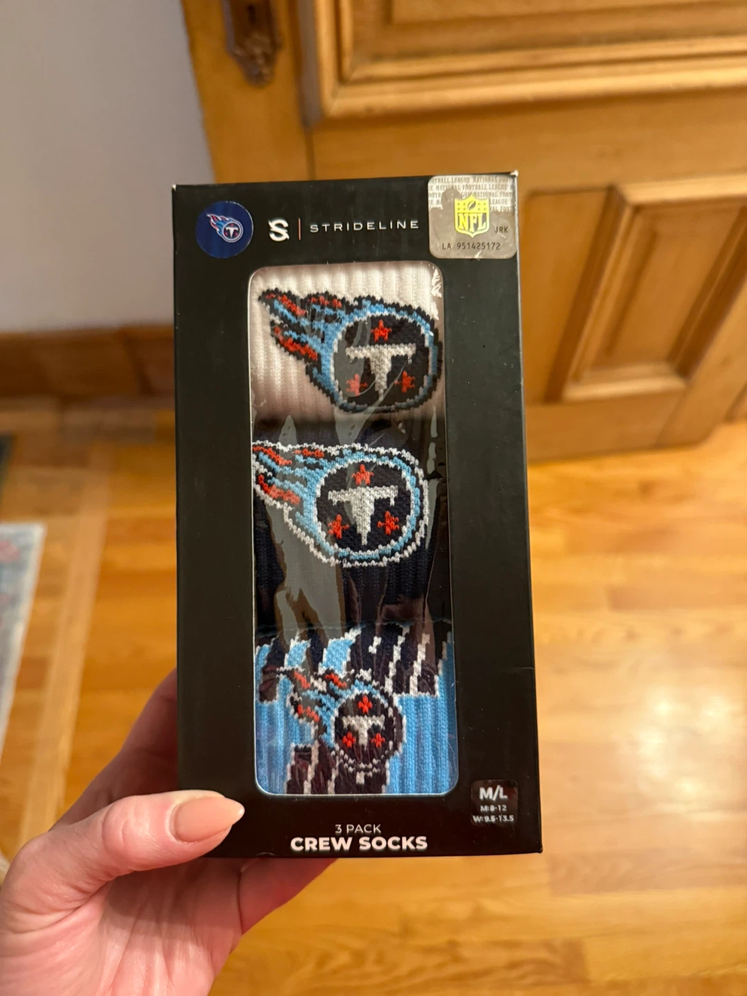 Tennessee Titans Premium Knit Crew Socks (3 Pack)