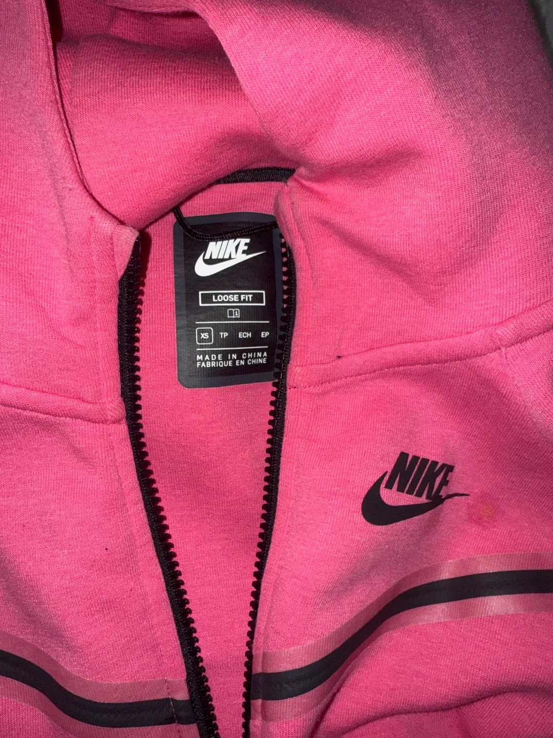 Girl Nike Tech Fleece Pink Tracksuit Set (XS) pant. S image indicator(2)