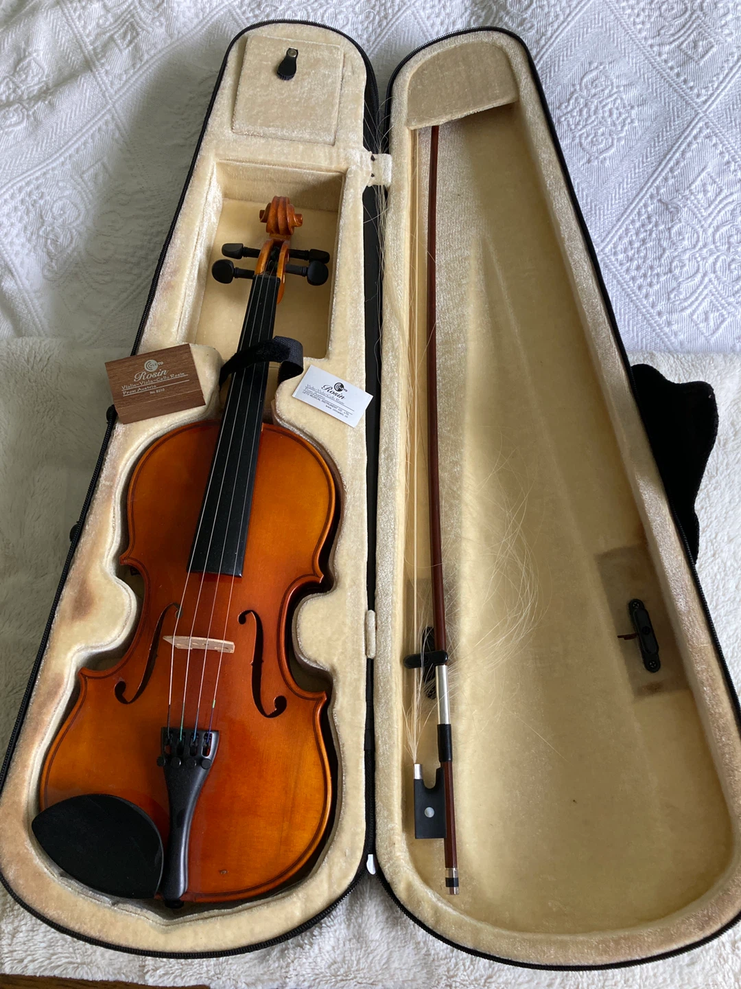Child Violin with Case and Bow
