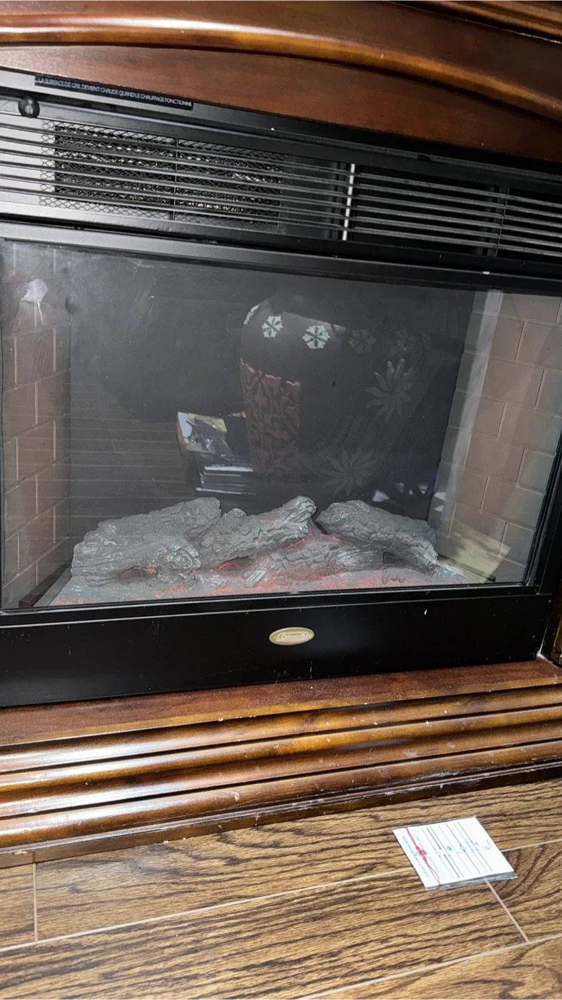 Like new Electric Fireplace- selling as moving to smaller place image indicator(3)