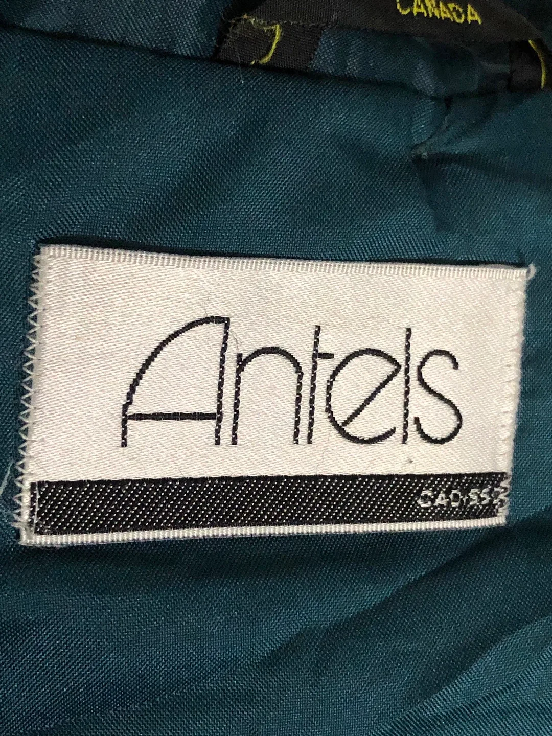 Women’s Teal Hooded Long Coat. Size Large. Antels. image indicator(8)