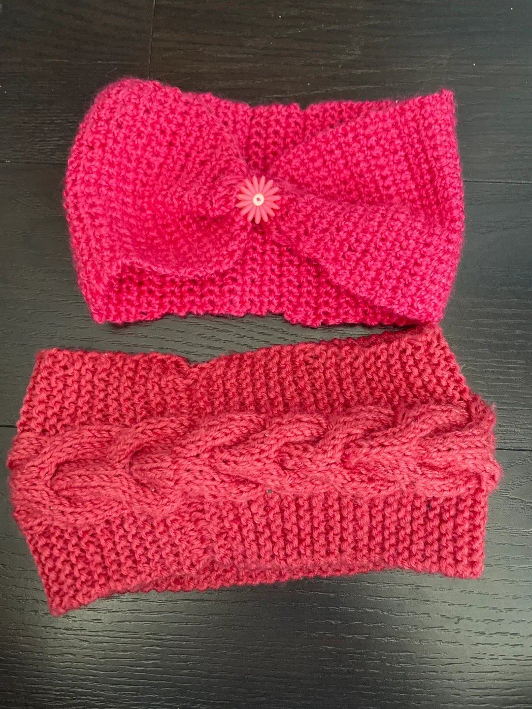 Handmade Knitted Headbands - Set of 2