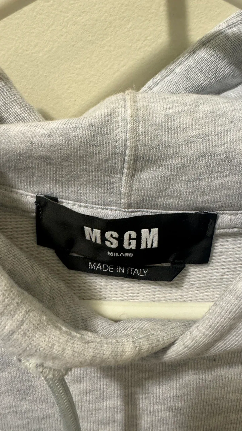 MSGM Grey Hoodie - Size M image indicator(4)