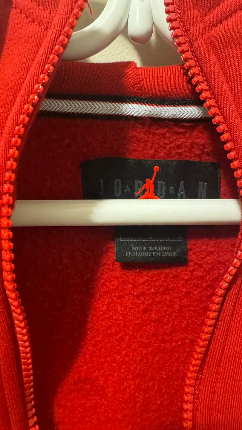 Jordan Red Full Zip Hoodie image indicator(3)