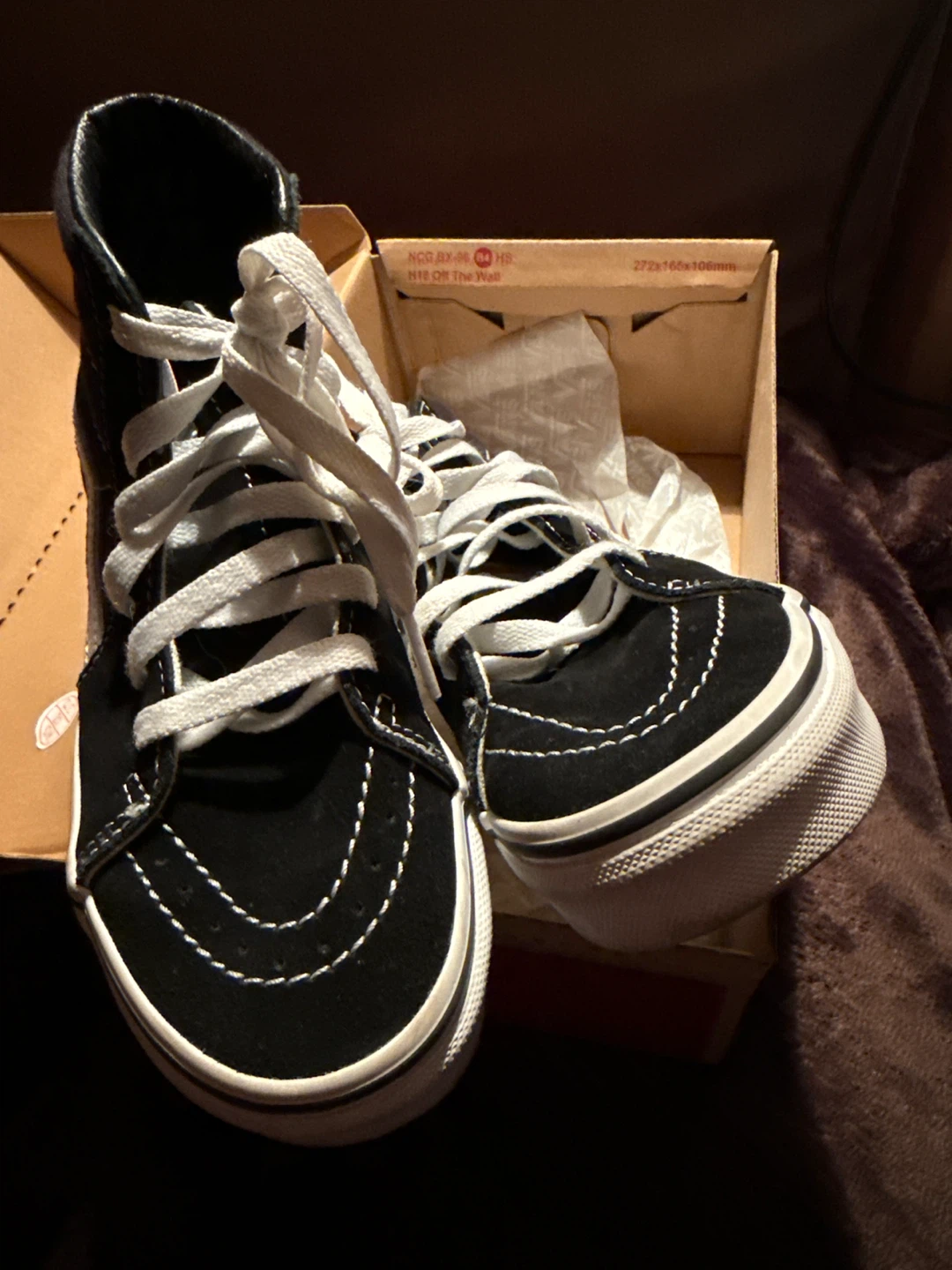 Vans Sk8-Hi Black/True White - Size 2.0K - photo 3
