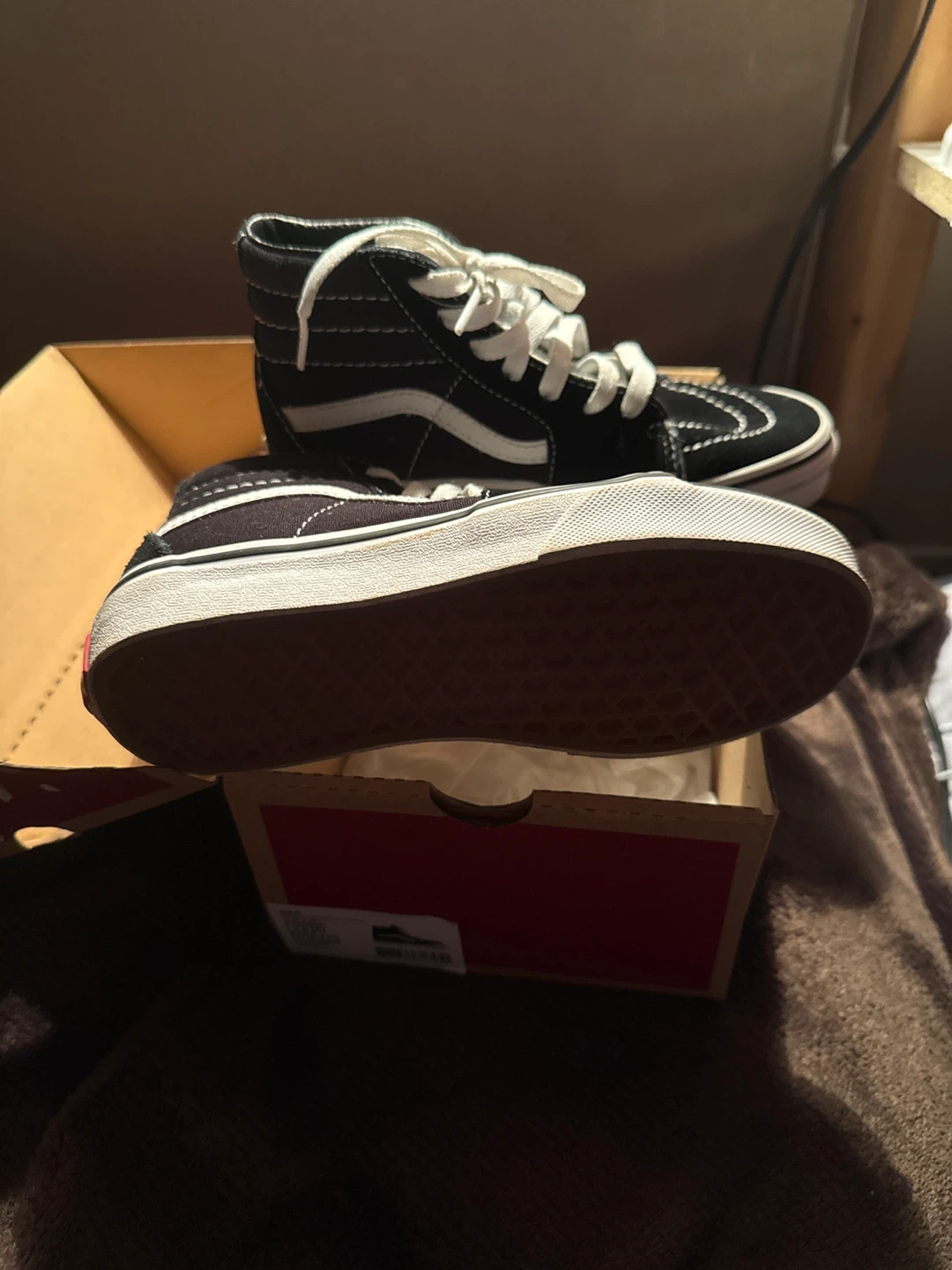 Vans Sk8-Hi Black/True White - Size 2.0K - photo 2