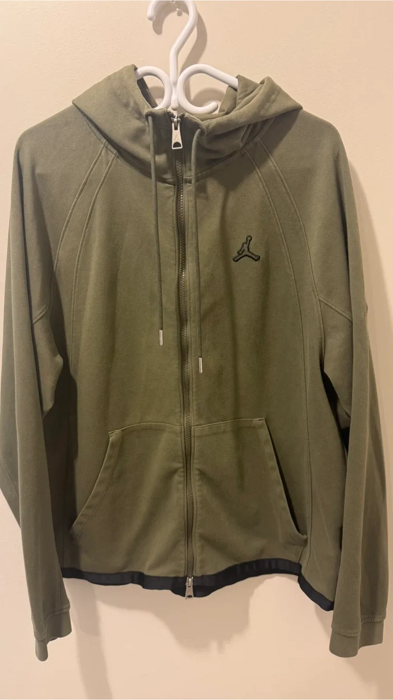 Jordan Full Zip Hoodie Olive XL