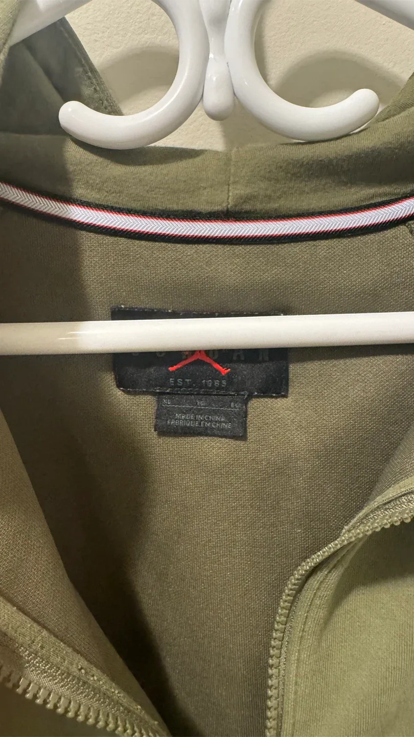 Jordan Full Zip Hoodie Olive XL image indicator(3)