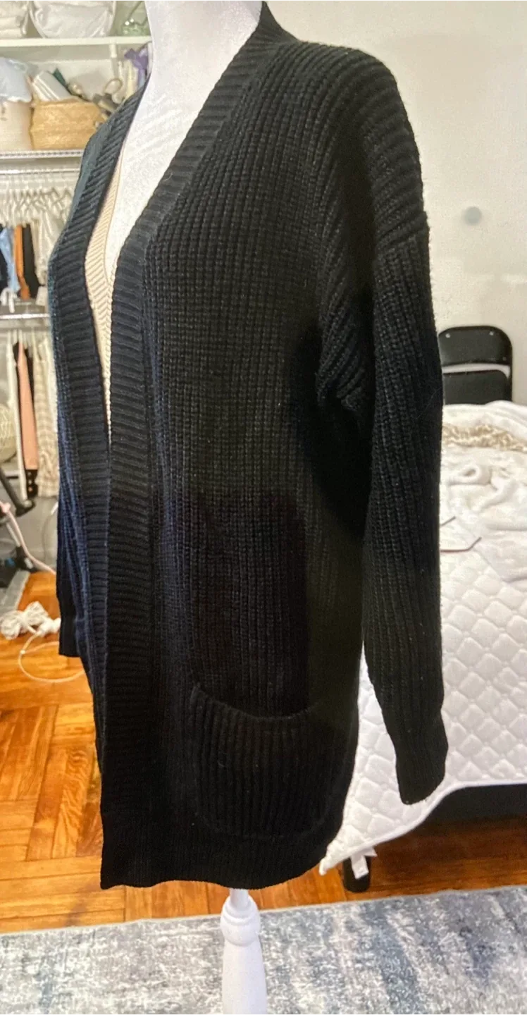 Black Knit Cardigan image indicator(2)