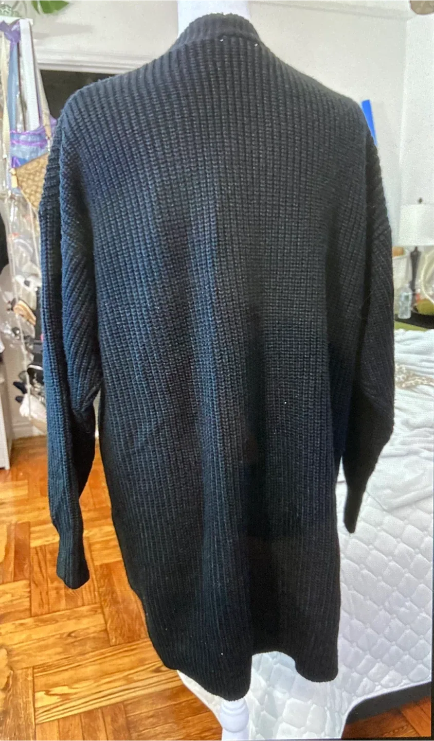 Black Knit Cardigan image indicator(3)