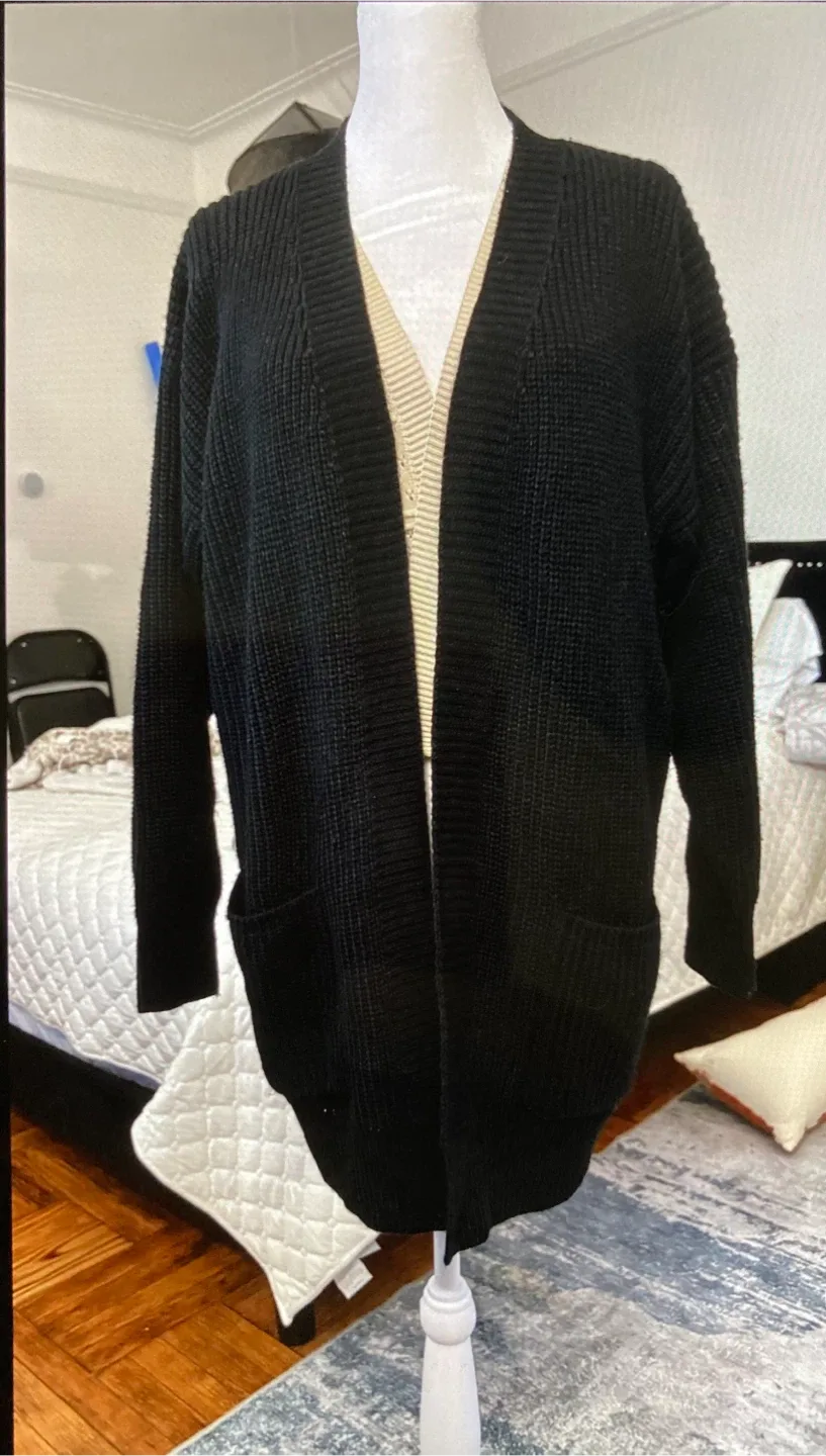 Black Knit Cardigan