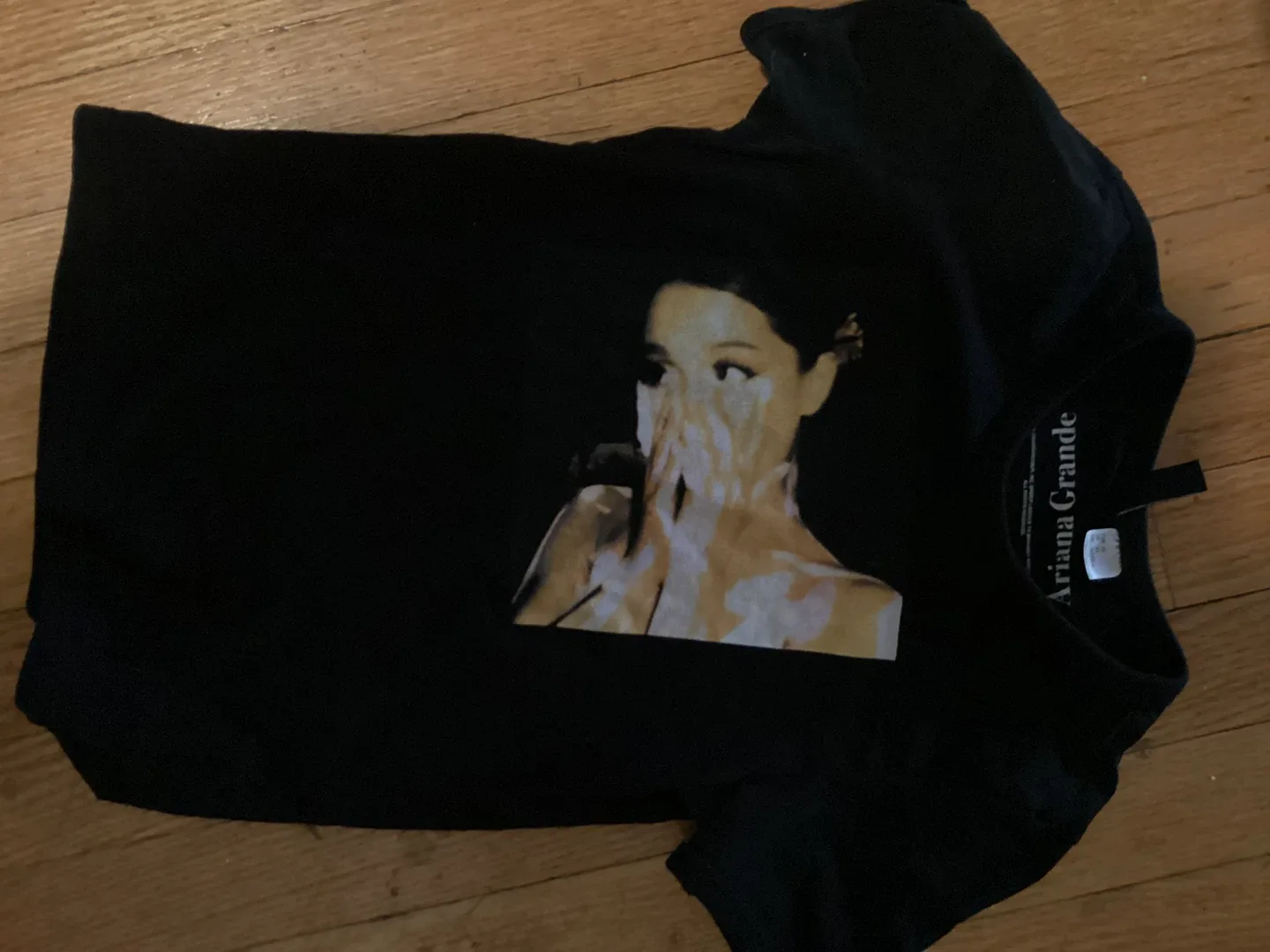 Ariana Grande Black T-Shirt - Size XS
