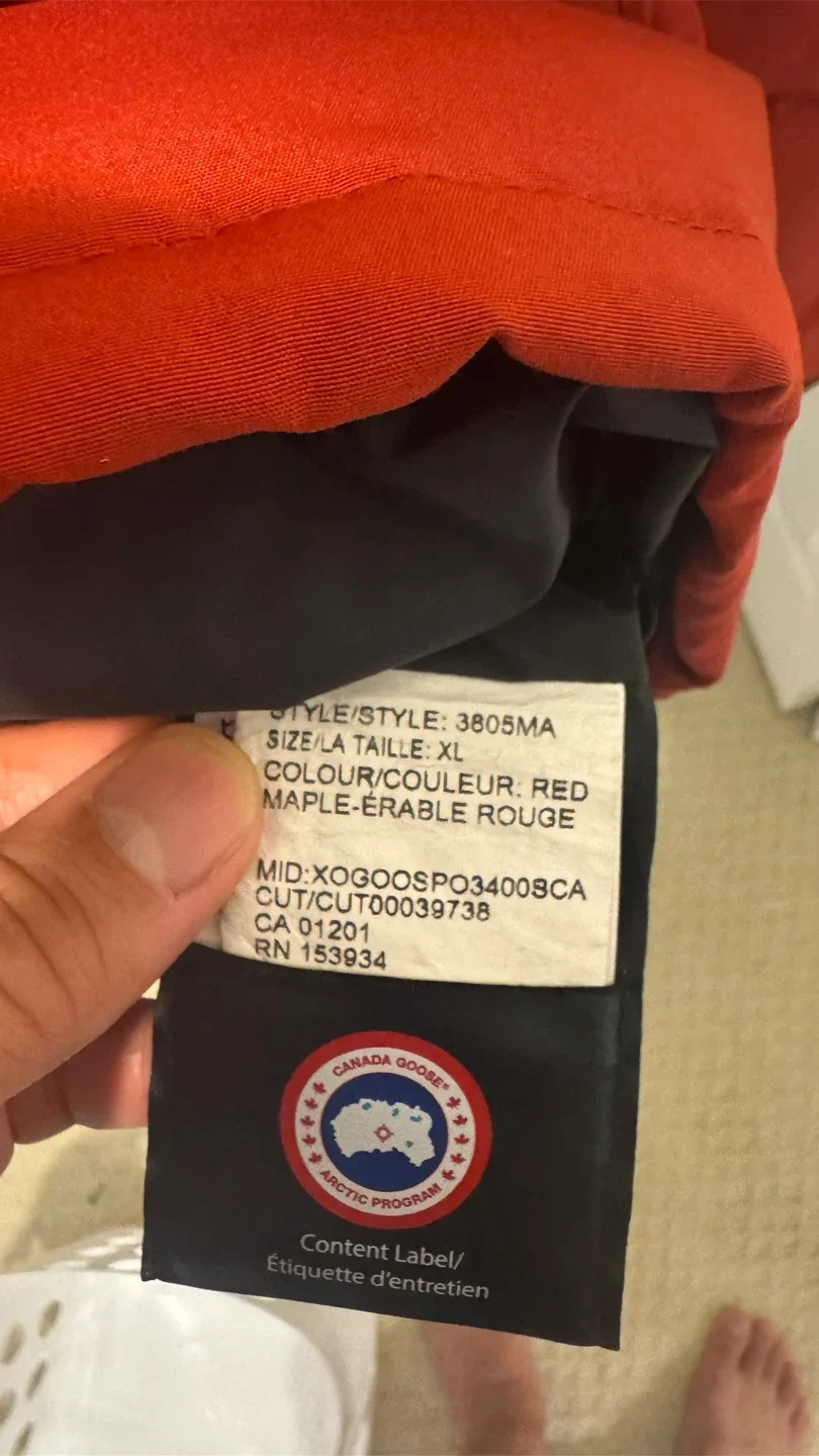 Canada Goose Carson Red  Jacket XL image indicator(9)