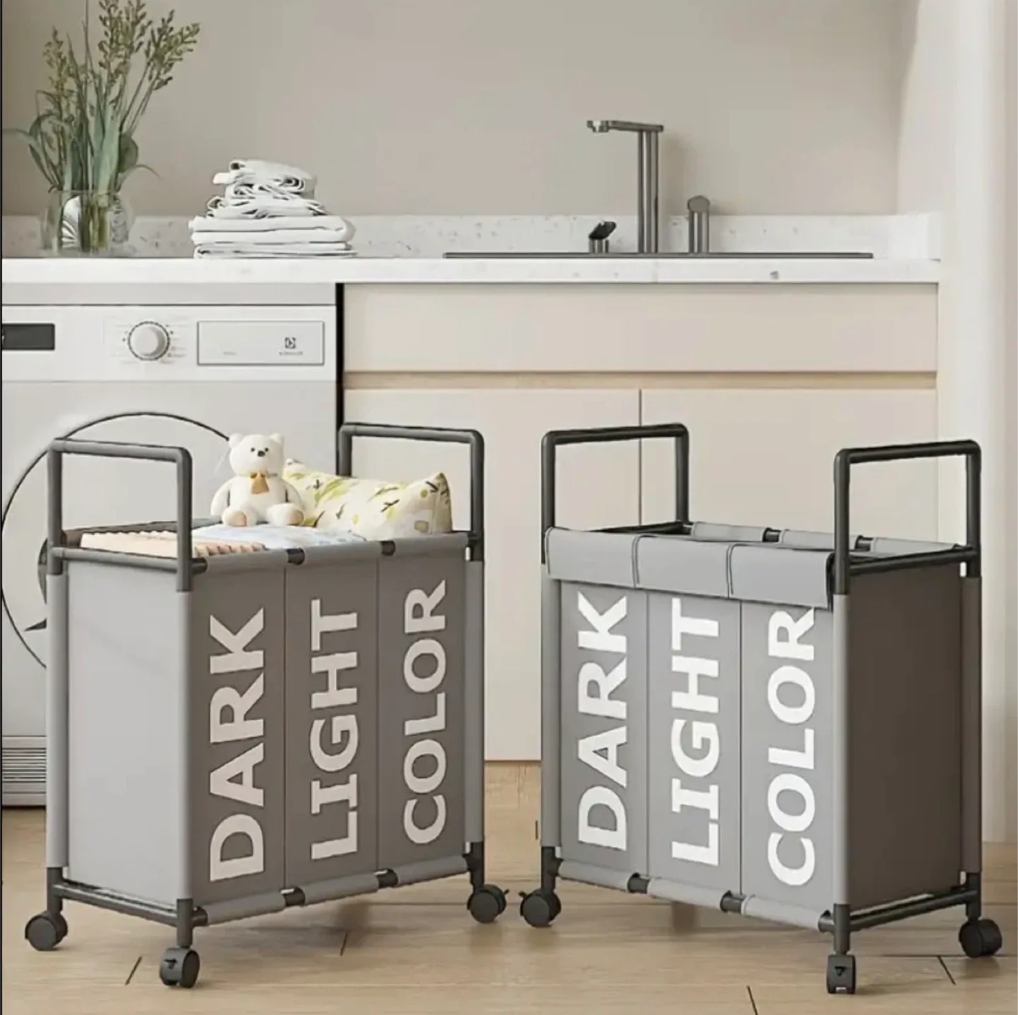 3-Section Rolling Laundry (BRAND NEW IN BOX)